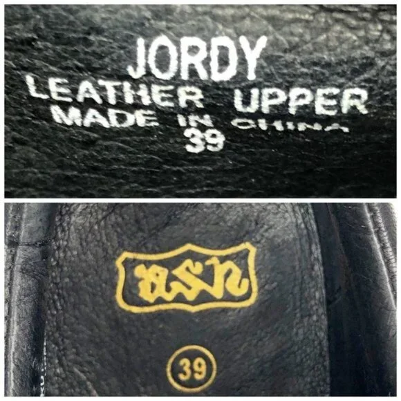 Ash Jordy black and gray Snake-Print leather platform Sneakers 6.5 - Picture 7 of 9